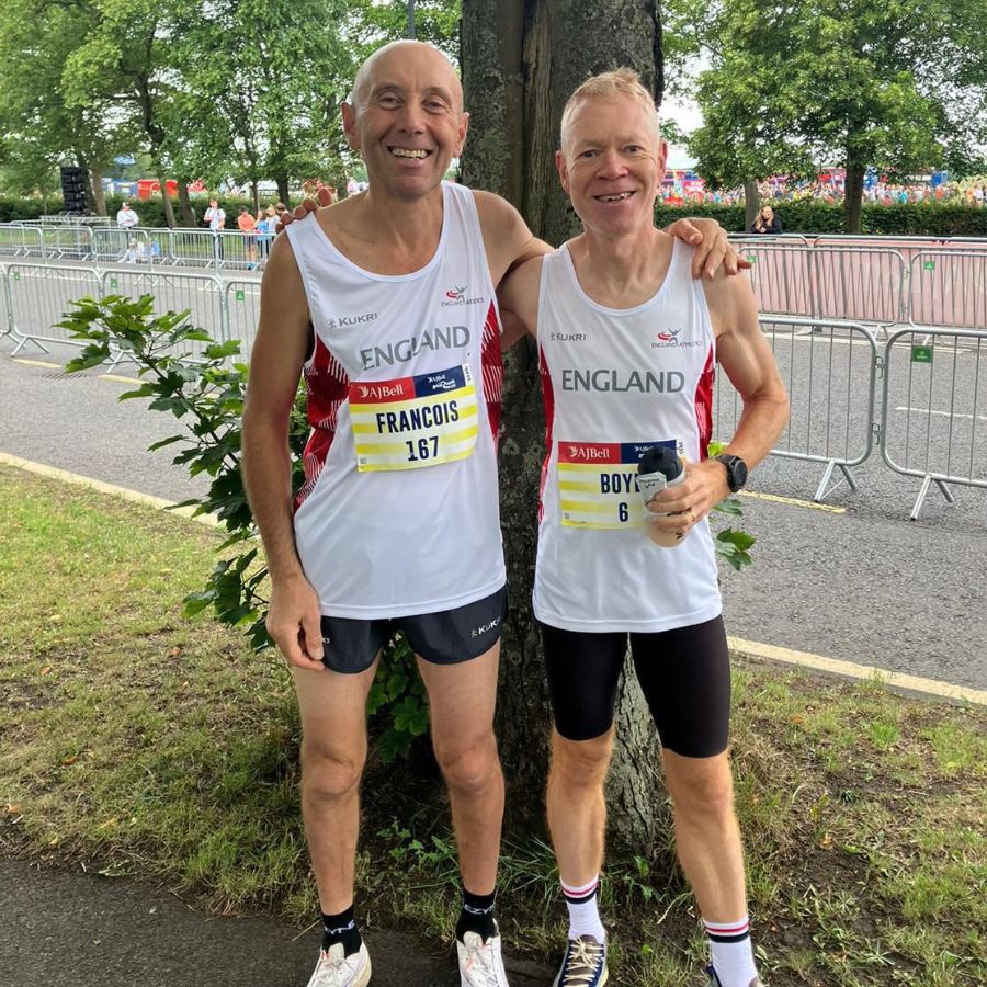 Boyd, a masters runner over 60, achieving a half marathon PB with JM Coaching online running coaching
